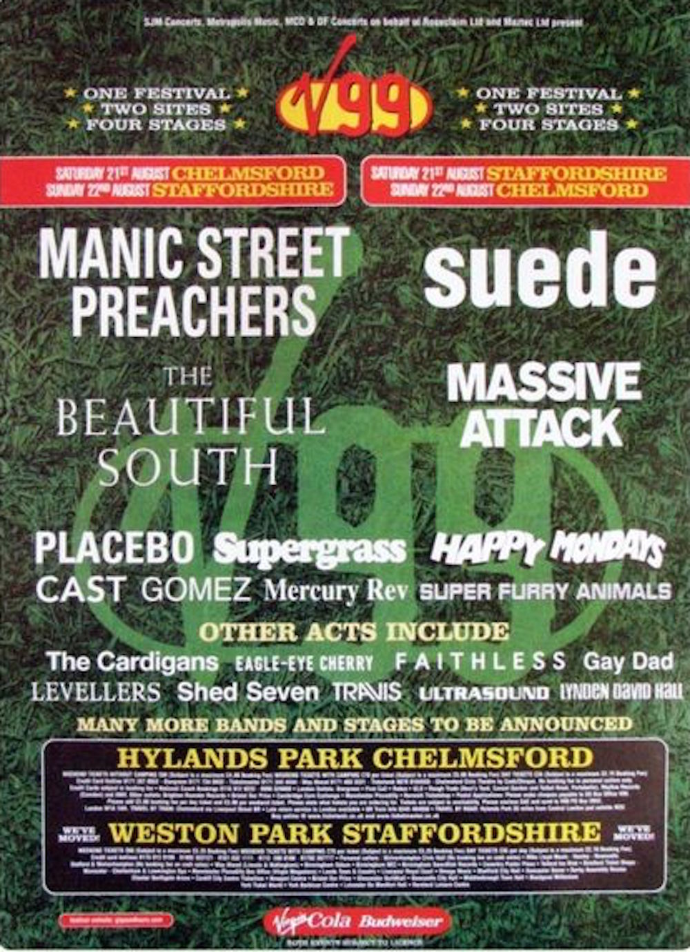 Every V Festival poster and lineup since 1996 NME