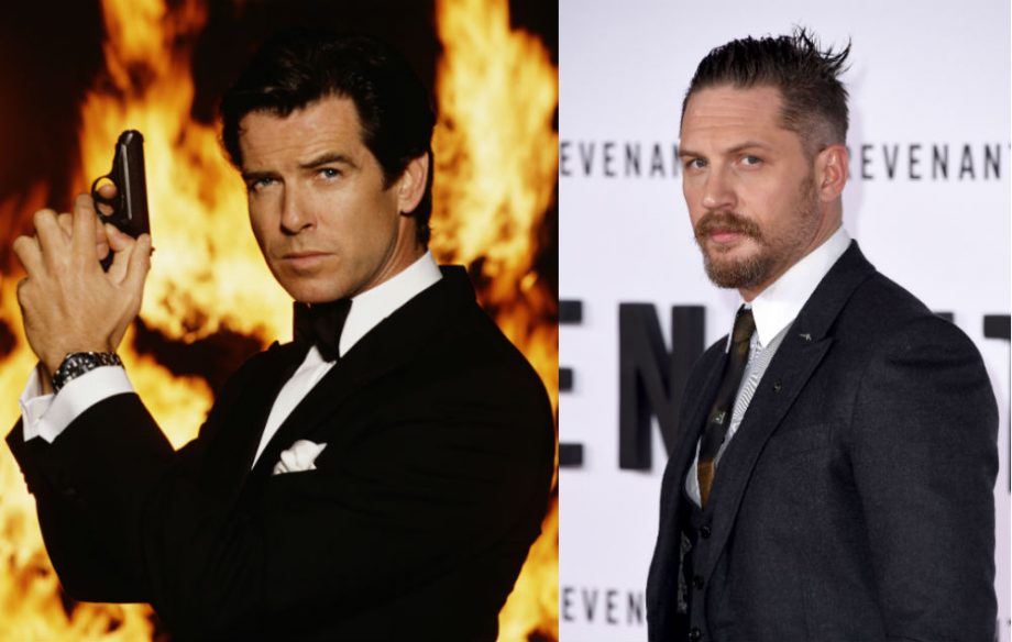 Pierce Brosnan as James Bond / Tom Hardy