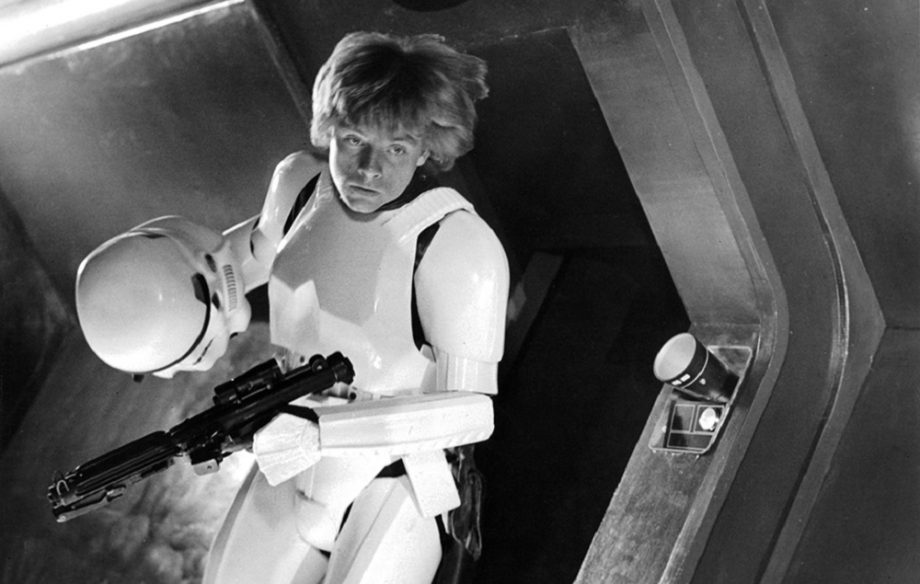 Luke Skywalker as a Stormtrooper in Episode IV