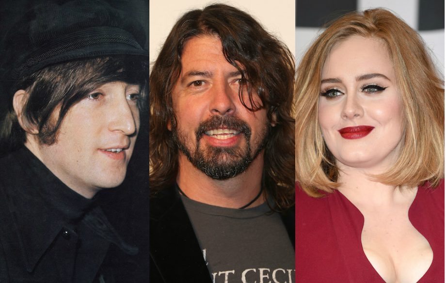 Dave Grohl John Lennon Adele