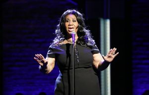 Aretha Franklin alert and talking