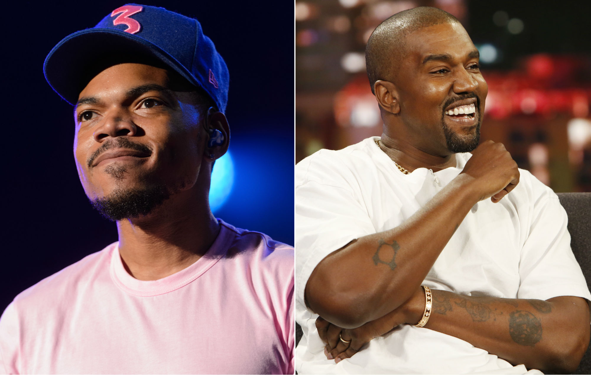Kanye West and Chance The Rapper seen in studio as work continues on