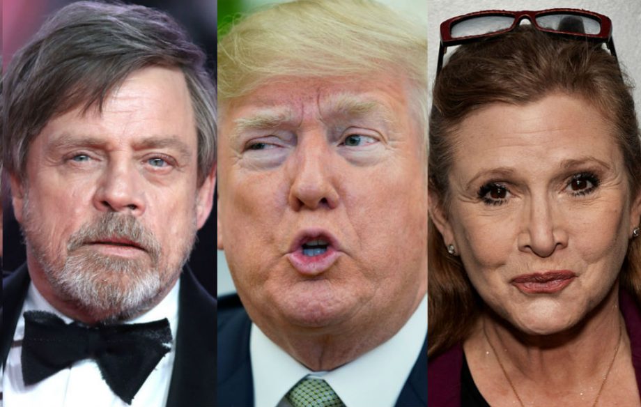 replace donald trump star with carrie fisher