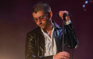 Arctic Monkeys' Alex Turner onstage