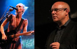 Wolf Alice singer Ellie Rowsell and Brian Eno