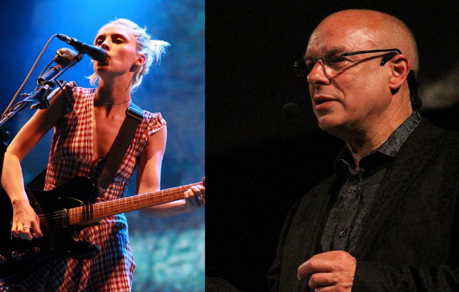 Wolf Alice singer Ellie Rowsell and Brian Eno