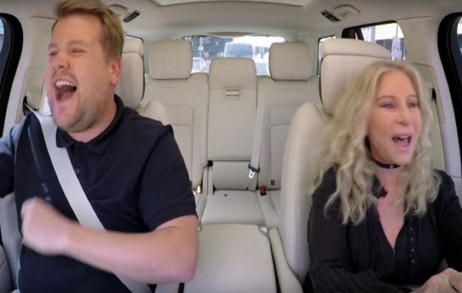 James Corden and Barbra Streisand on 'Carpool Karaoke'