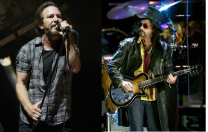 Watch Eddie Vedder jam with Fleetwood Mac's Mike Campbell in a bathroom