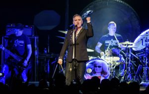 Footage appears to show Morrissey being attacked while performing on stage in San Diego