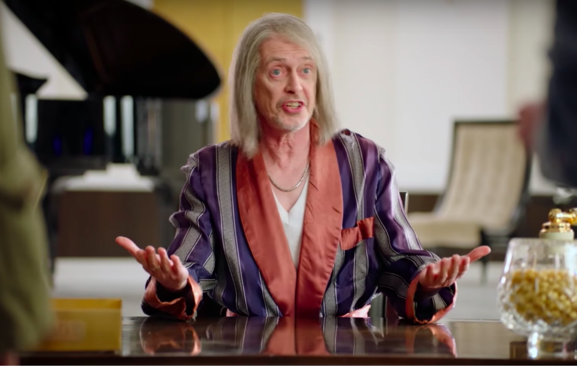 Films Et Séries Tv Avec Steve Buscemi Steve Buscemi plays God to Daniel Radcliffe's overworked angel in the