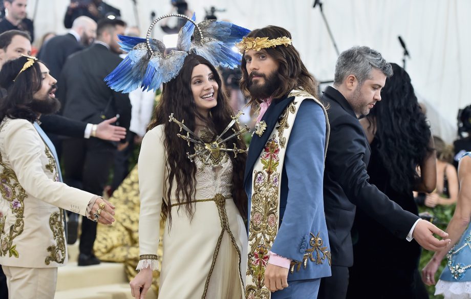Lana Del Rey and Jared Leto at the Heavenly Bodies: Fashion & The Catholic Imagination Costume Institute Gala at The Metropolitan Museum of Art in New York City