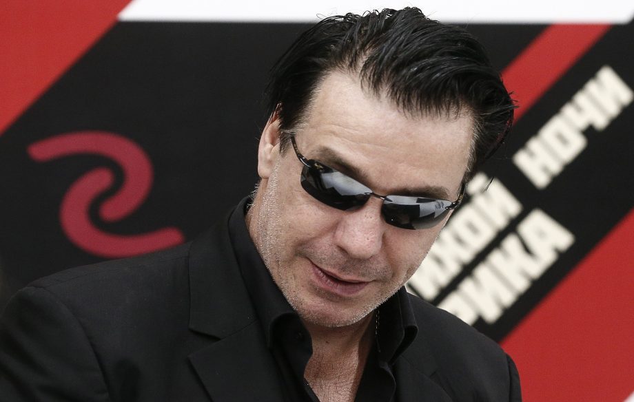 Till Lindemann, frontman of the German band Rammstein