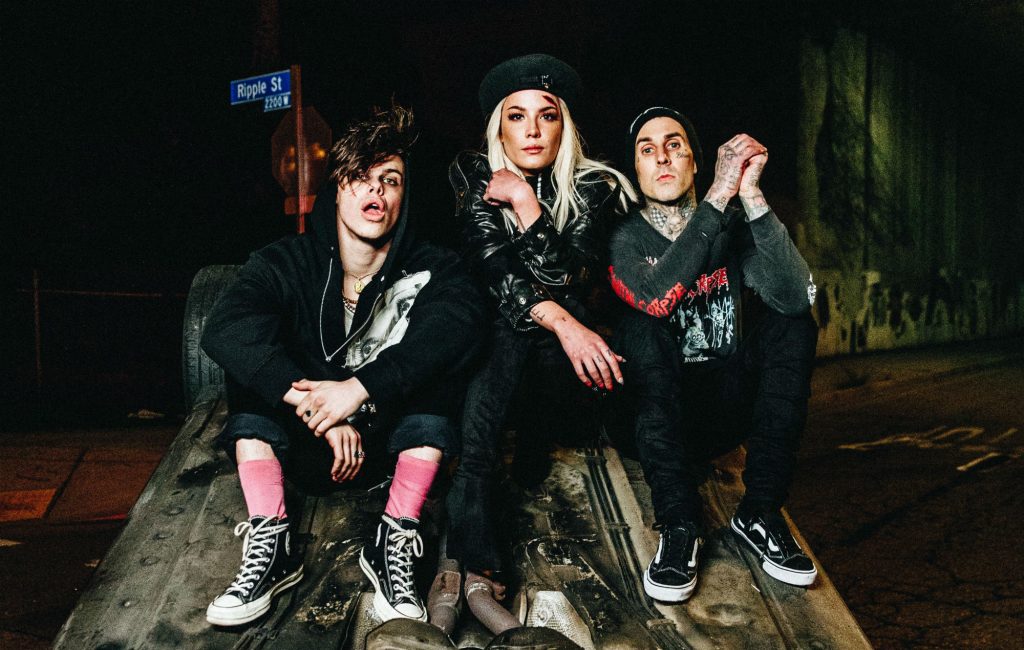 Yungblud, Halsey and Travis Barker