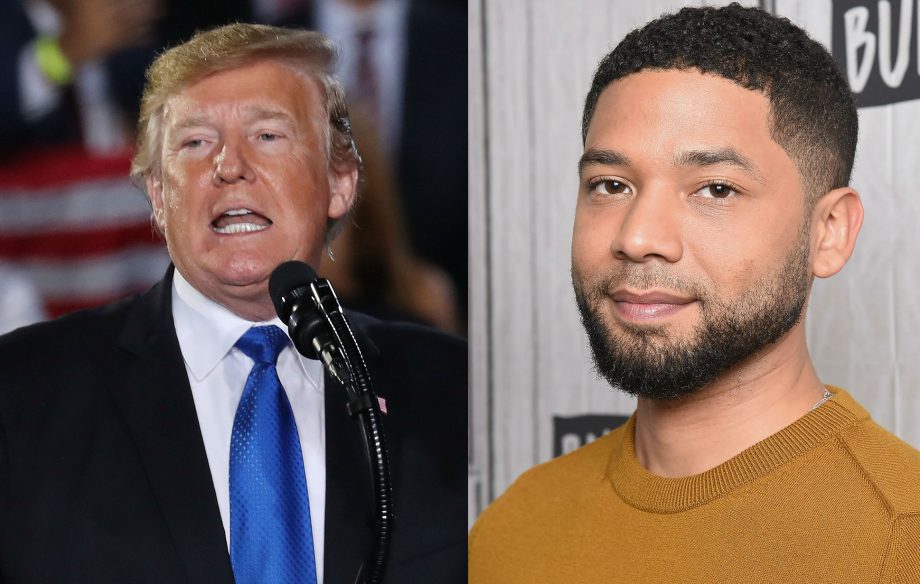 Donald Trump and Jussie Smollett