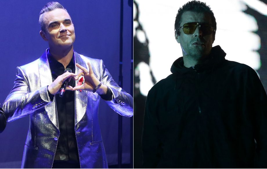 Robbie Williams and Liam Gallagher have reignited their feud