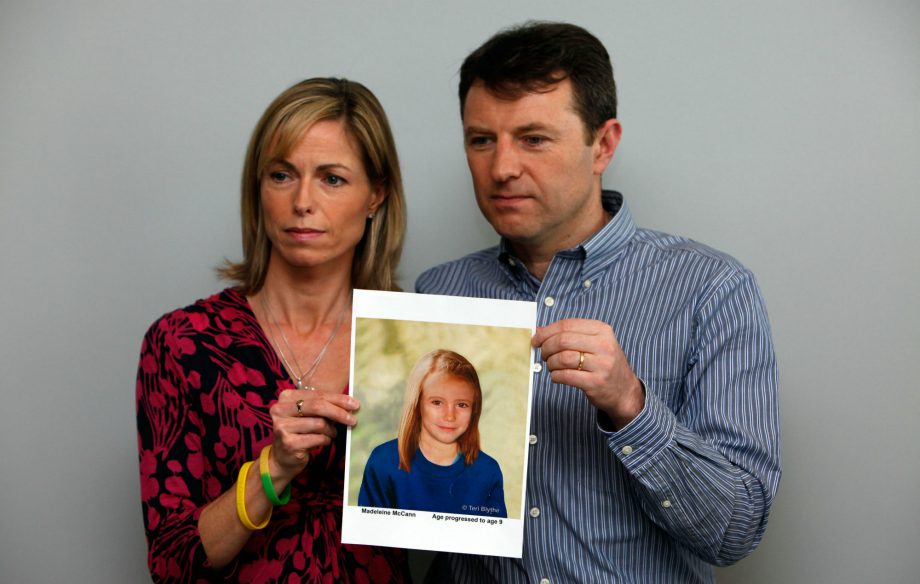 The parents of missing girl Madeleine McCann, Kate and Gerry McCann