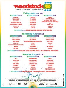 Woodstock 50 line-up poster