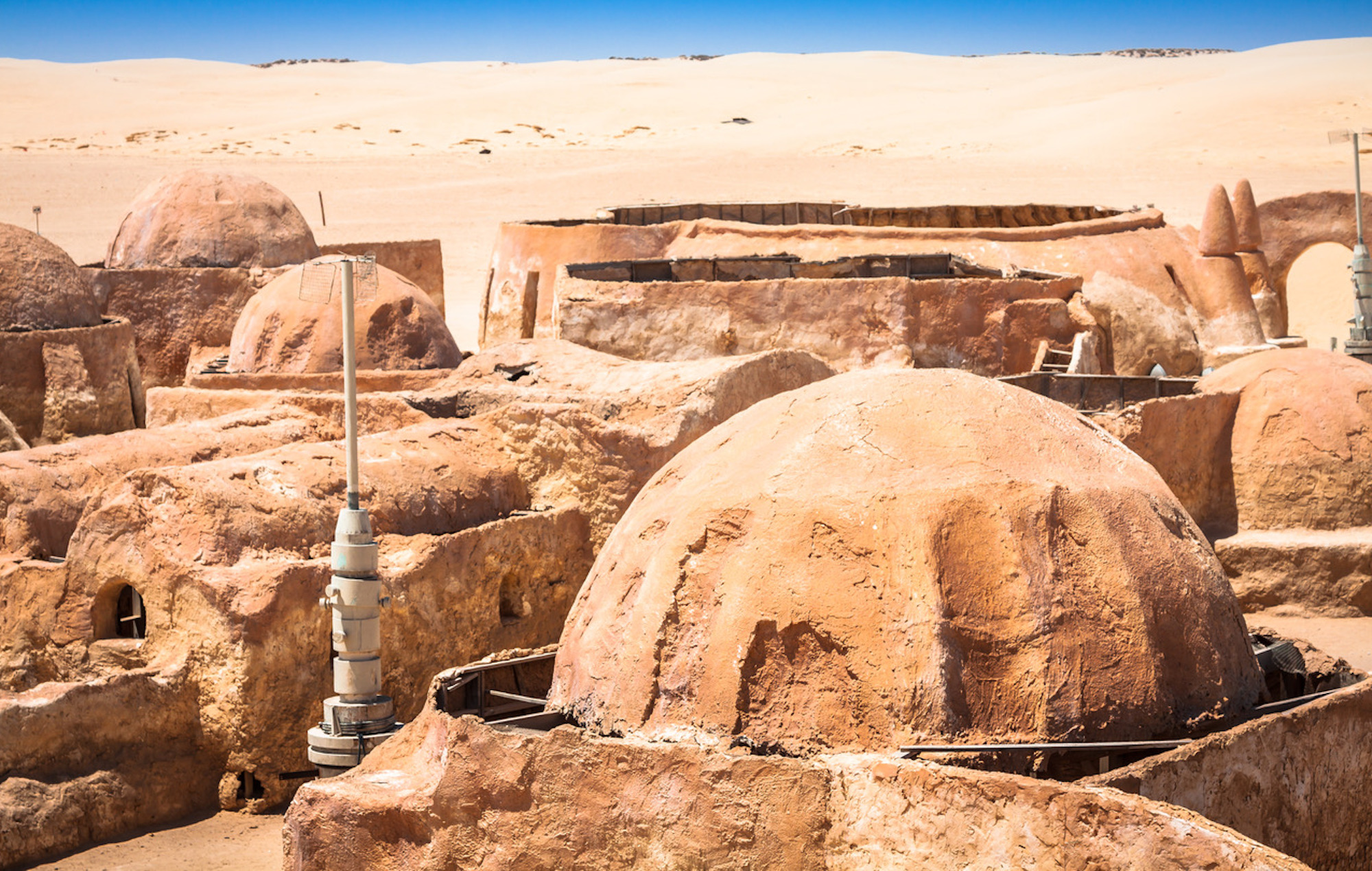 A festival is happening in the desert where 'Star Wars' was filmed