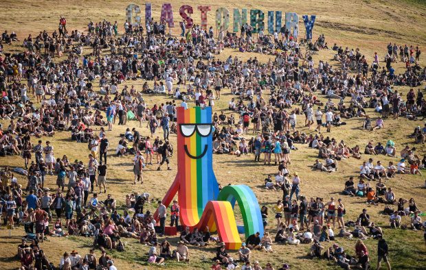 Glastonbury sign 2019