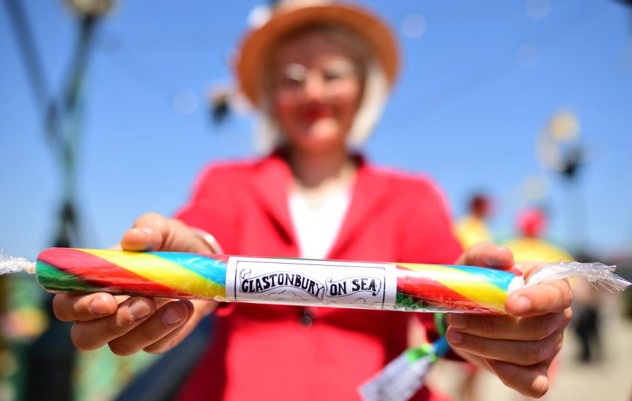 Glastonbury on sea rock | Glastonbury 2019