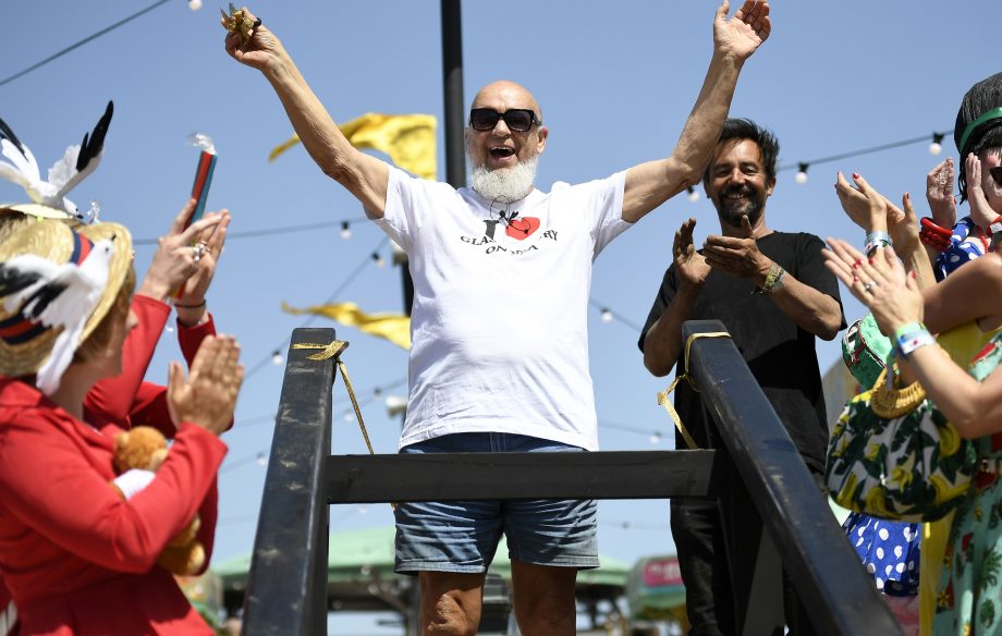 Michael Eavis opening Glastonbury on Sea 2019