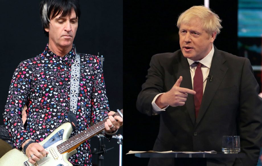 Johnny Marr and Boris Johnson