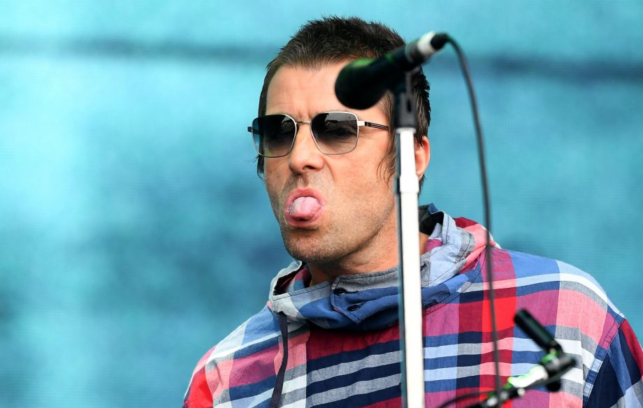 Liam Gallagher performs on the Pyramid stage during day four of Glastonbury Festival at Worthy Farm, Pilton on June 29, 2019 in Glastonbury, England