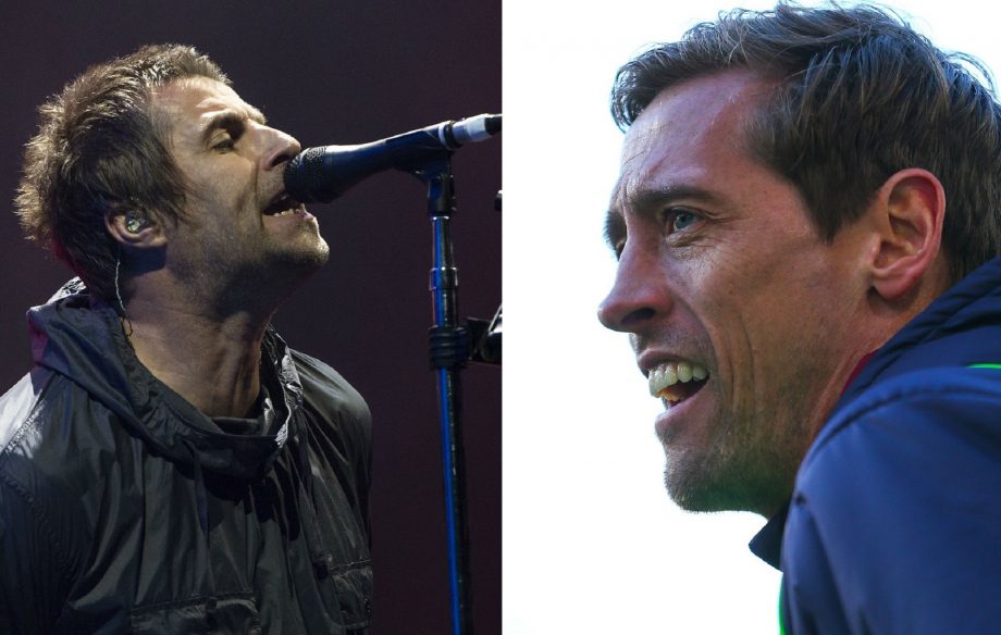 Liam Gallagher and Peter Crouch