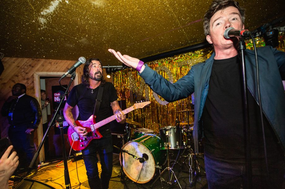 Rick Astley and Dave Grohl at Club NME