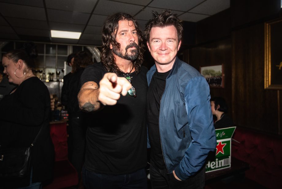 Dave Grohl and Rick Astley at Club NME