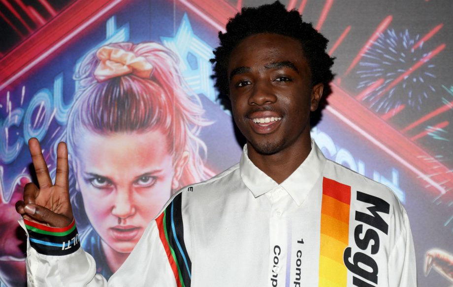 Caleb Mclaughlin shows off sneaker collection