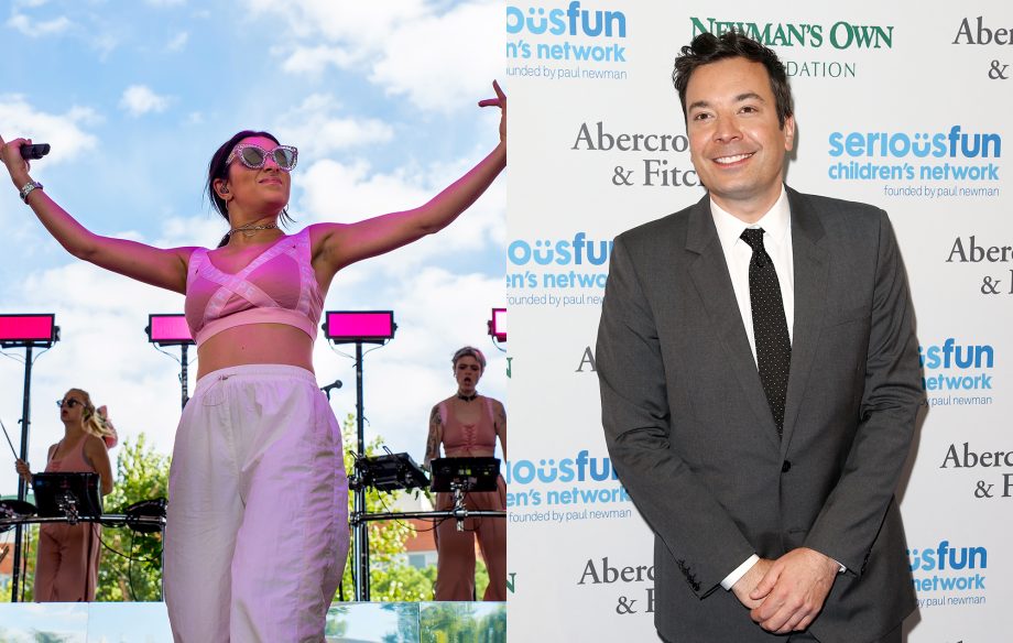 Charli XCX and Jimmy Fallon perform a mash-up of Depeche Mode and Icona Pop