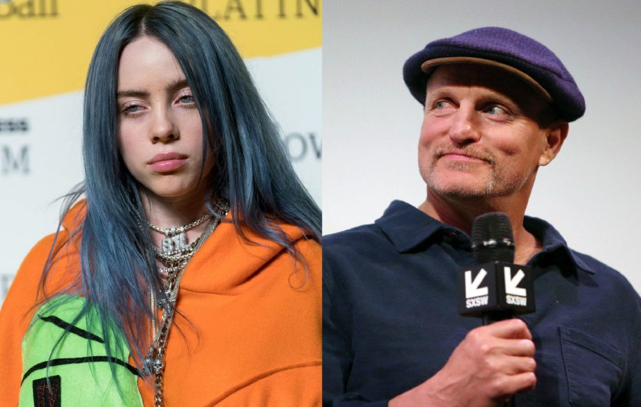 Billie Eilish and Woody Harrelson