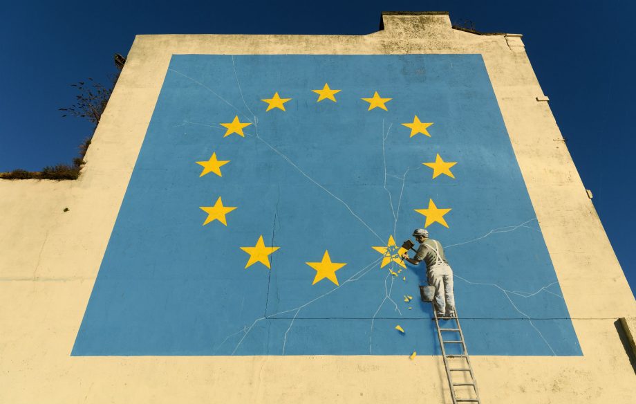 Banksy responds after Brexit artwork painted over in Dover