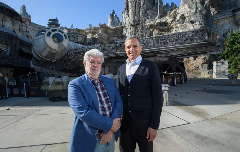 George Lucas and Disney CEO Bob Iger
