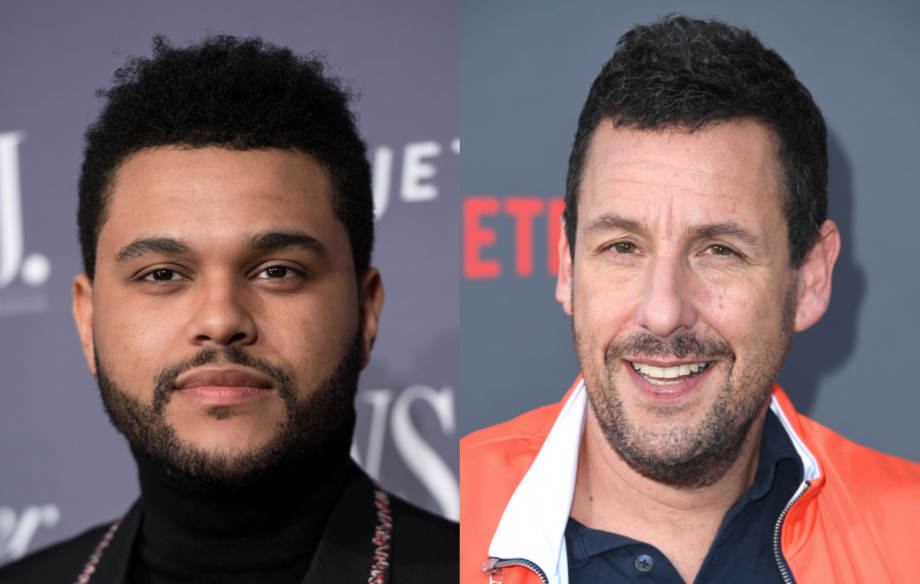 The Weeknd and Adam Sandler
