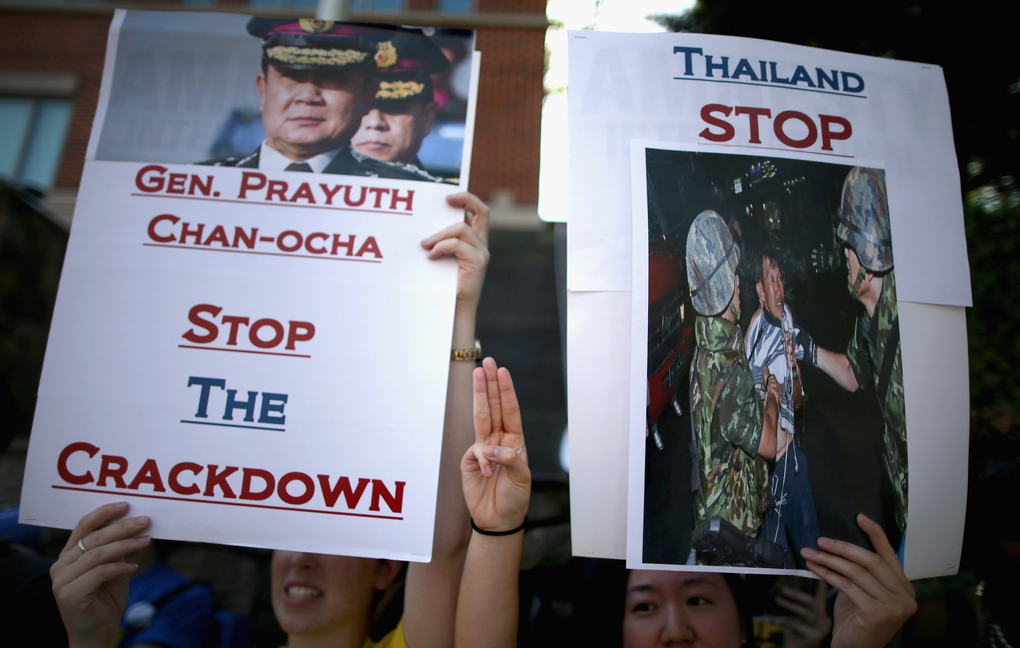Thai protestors