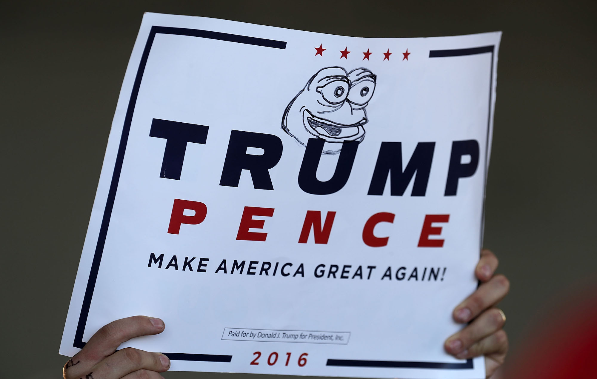 Trump sign Pepe The Frog